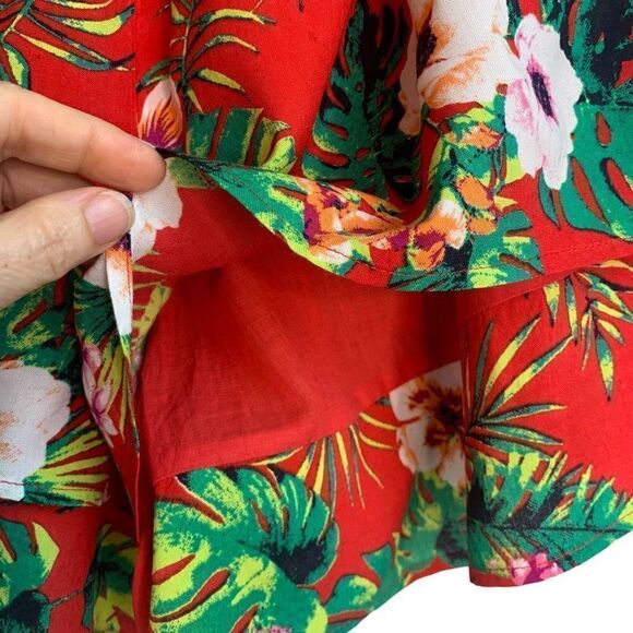 Urban Rebel Women's Colorful Tropical Floral Layered Tiered Shorts Size M NWOT - Picture 4 of 7
